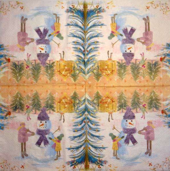 054 Snowman - 3-ply - Ambiente